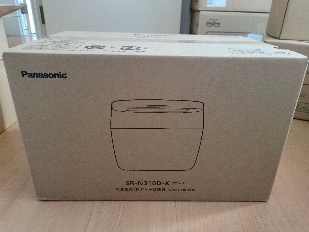 パナソニック 炊飯器 5.5合 SR-N310D-K 未開封、元のパッケージ