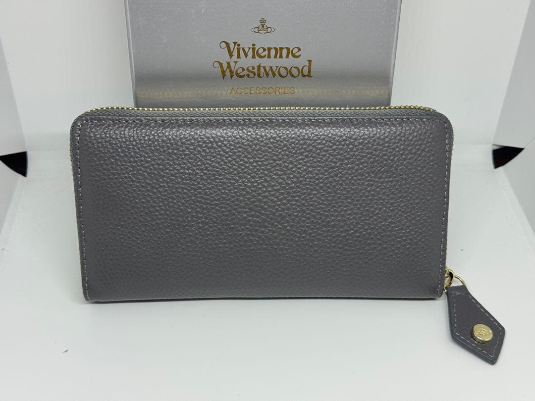 【新品未使用】Vivienne Westwood グレー 長財布