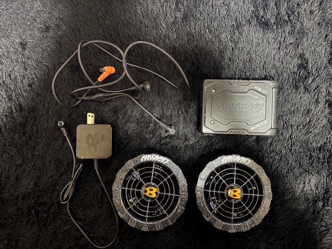 バートル エアークラフト 22V セット BLACK