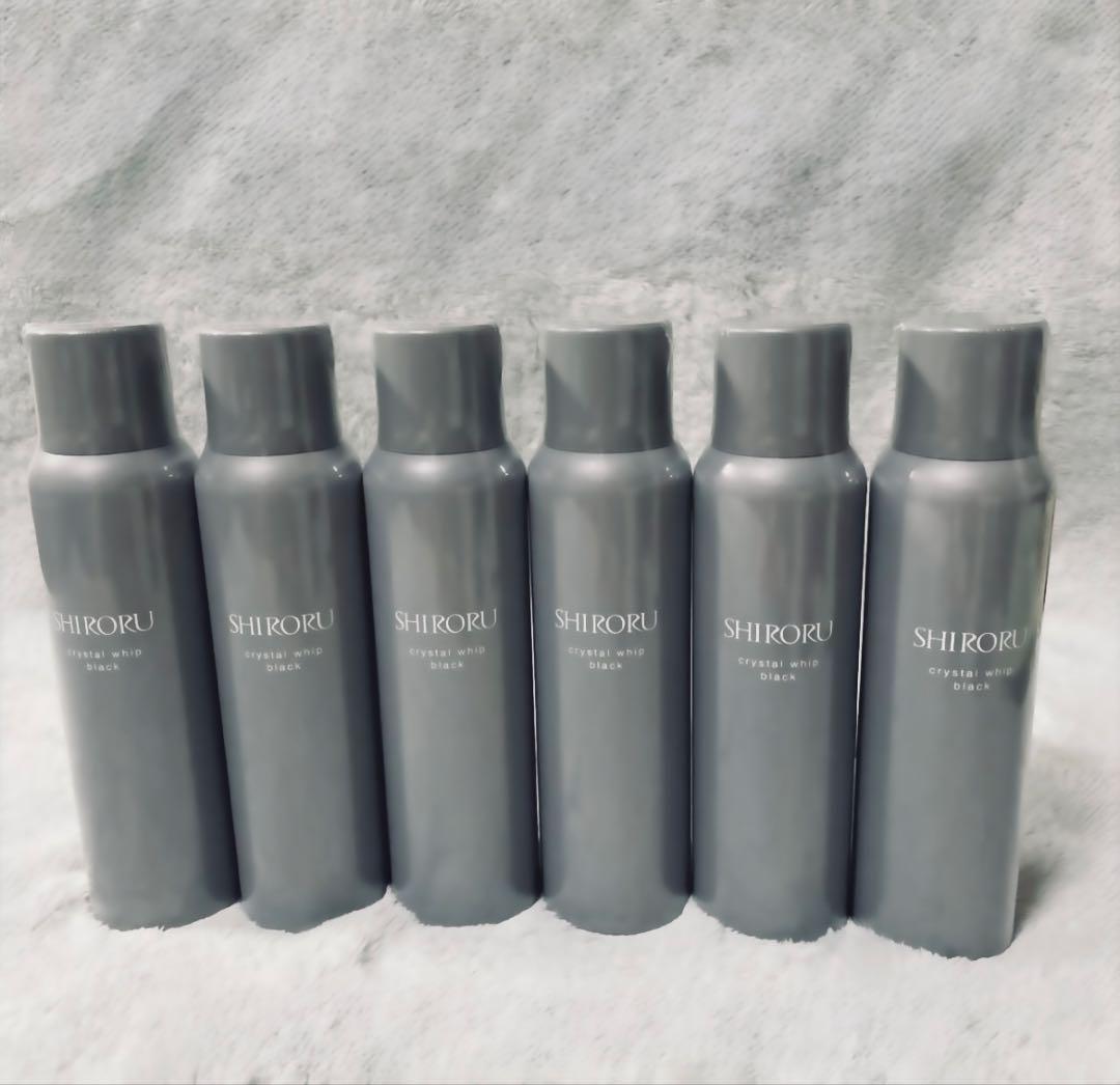 SHIROURU クリスタルホイップブラック洗顔料 150ml 6本セット