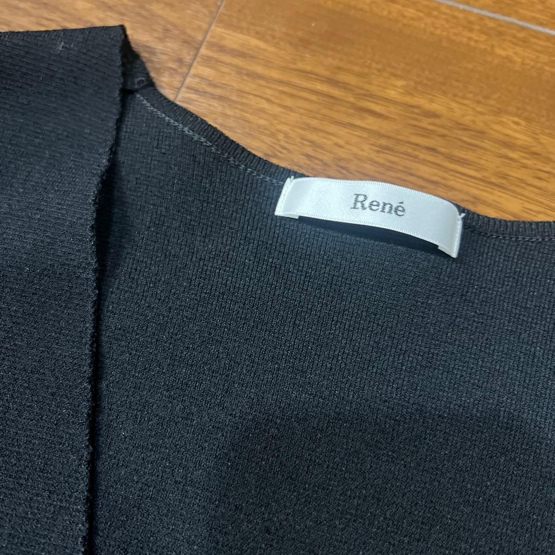 René 黒 長袖ボレロ