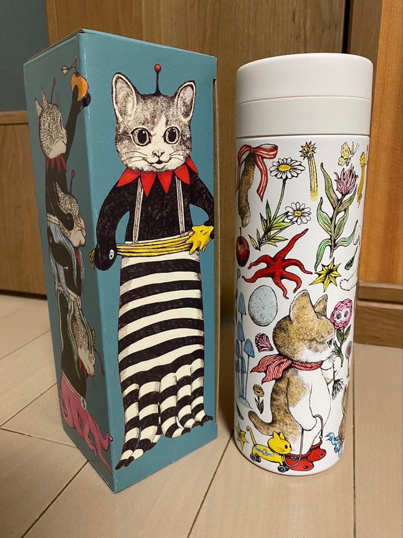 ヒグチユウコ　サーモボトル　ギュスターヴ 箱付き ボリス雑貨店