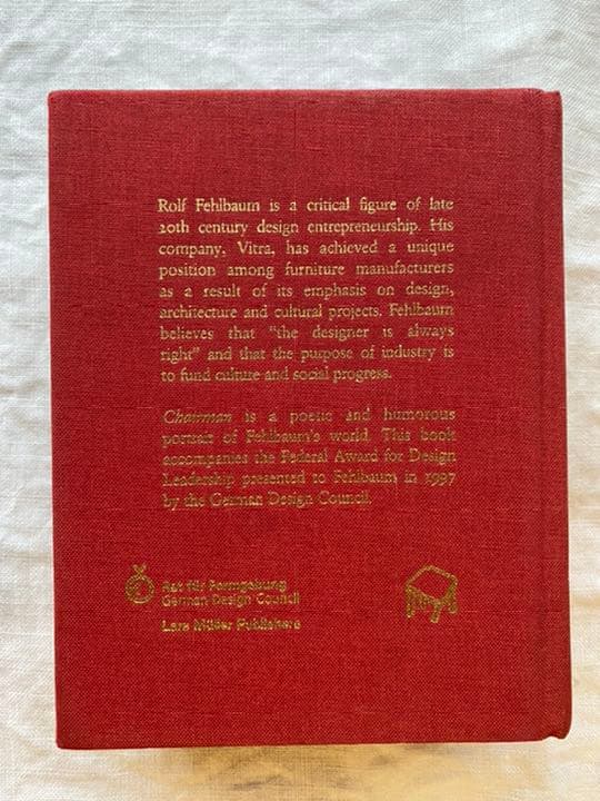 【初版・サイン本】Chairman Rolf Fehlbaum 洋書