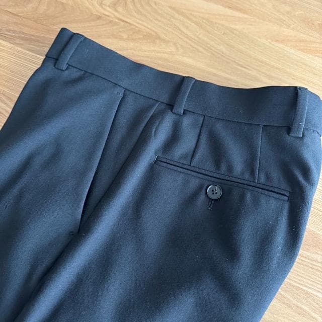 ビューティー＆ユース スラックス パンツ メンズ 黒 ブラック Sサイズ 美品