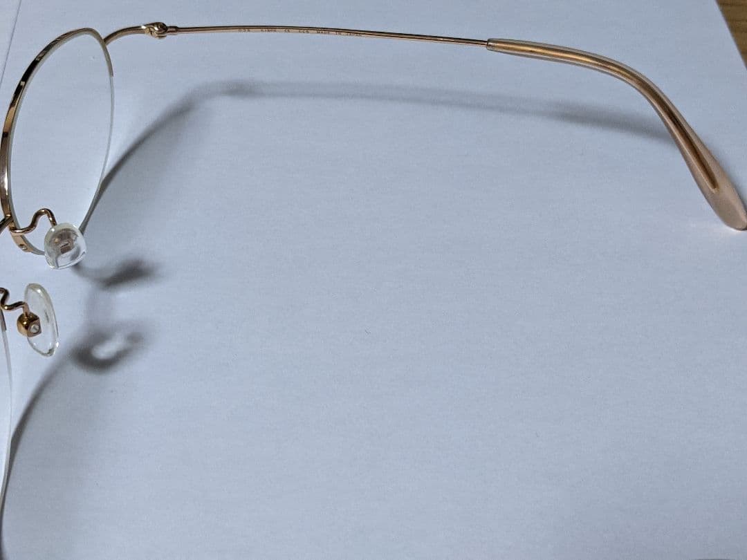 YOSHIYUKI TANIGUCHI　18金　ピンクゴールド　メガネ