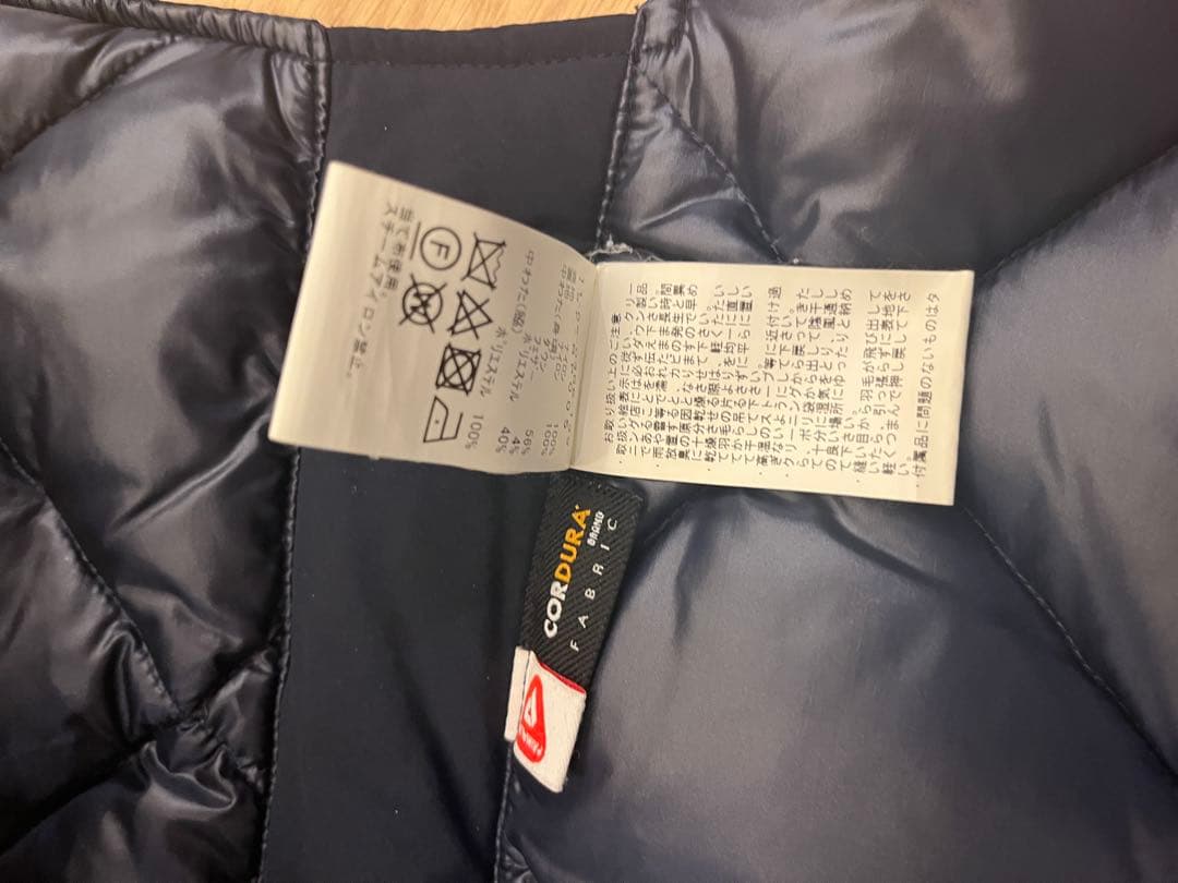 BEAMS+ CORDURA ネイビー ダウンベスト