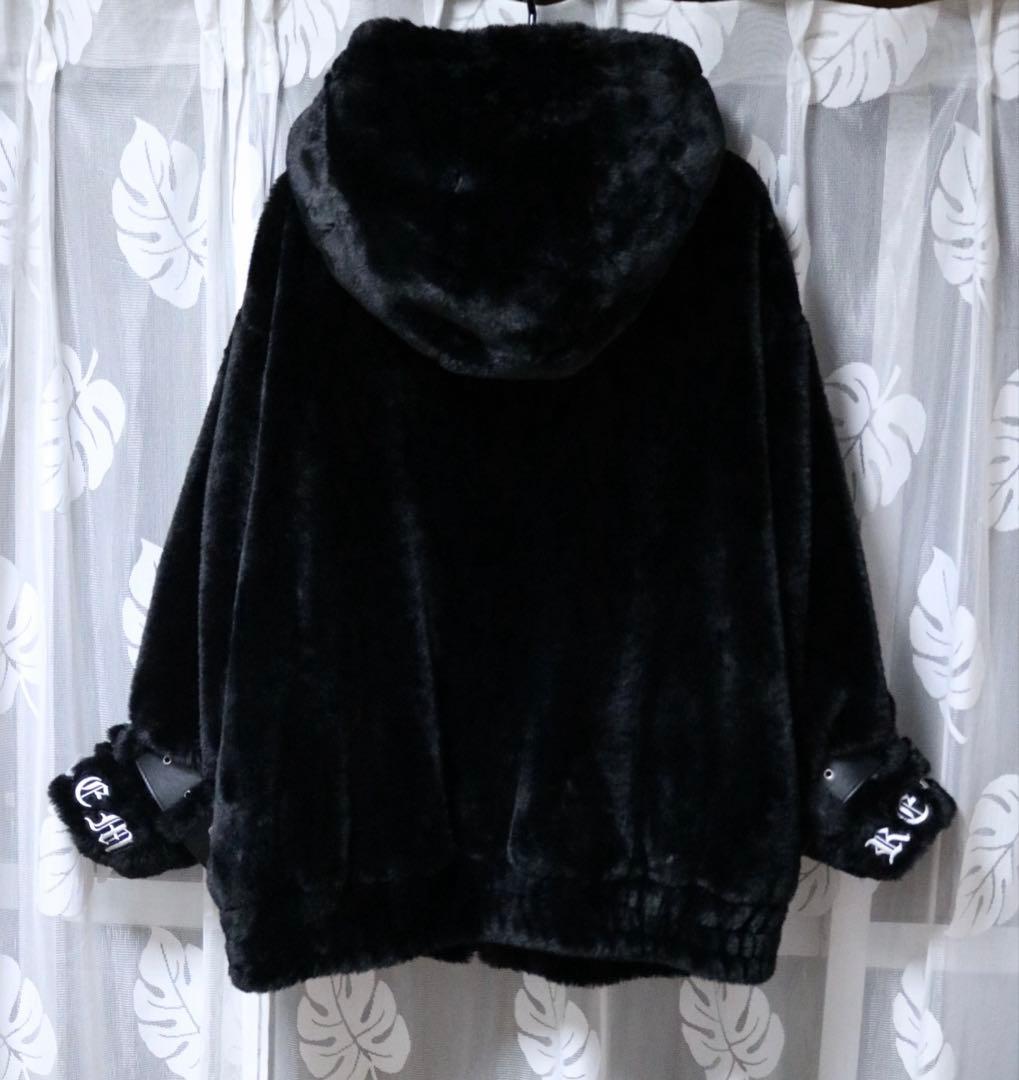 『REFLEM/レフレム』ベルト付きハイネックファーパーカー ファーブルゾン