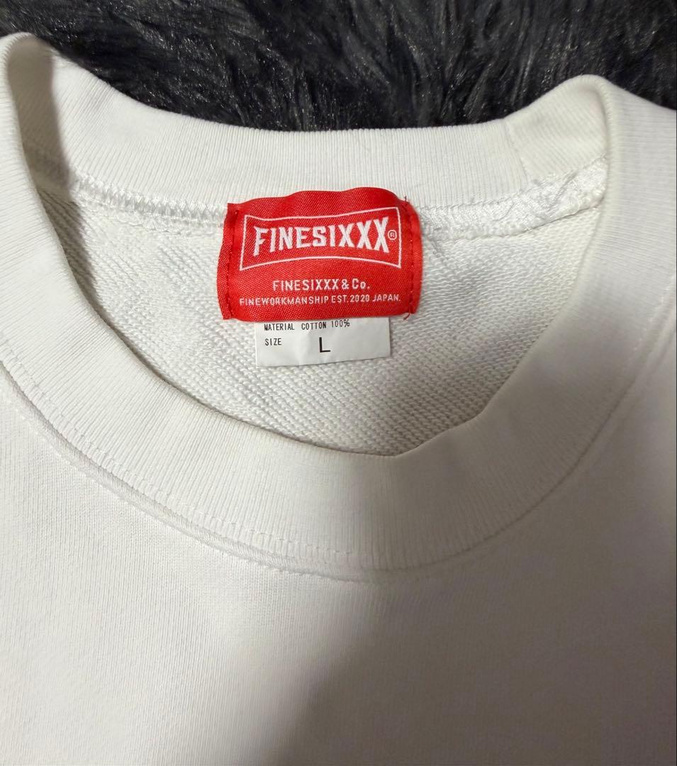 FINESIXXX ホワイト スウェット Lサイズ