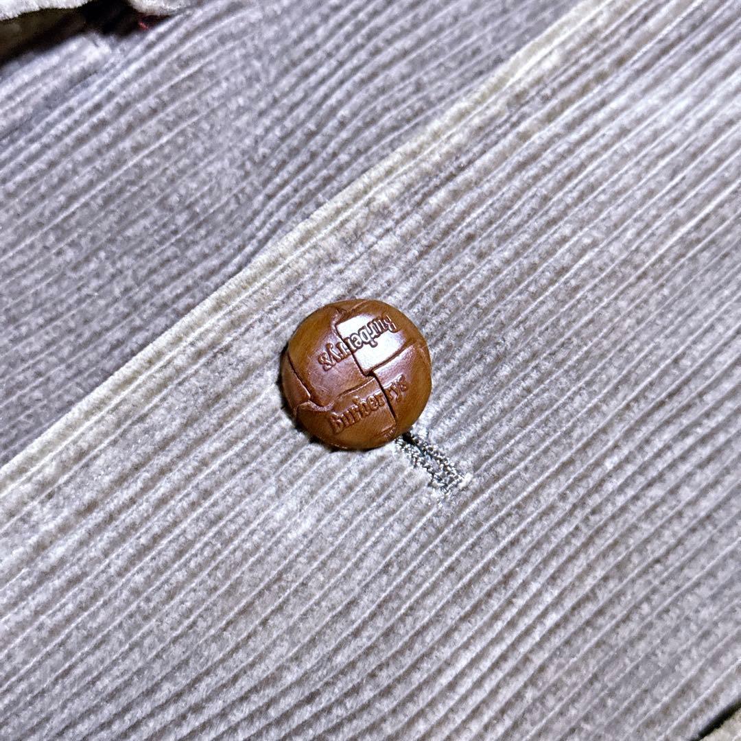 80s【極美品】バーバリーズ コーデュロイジャケット ノバチェック くるみボタン