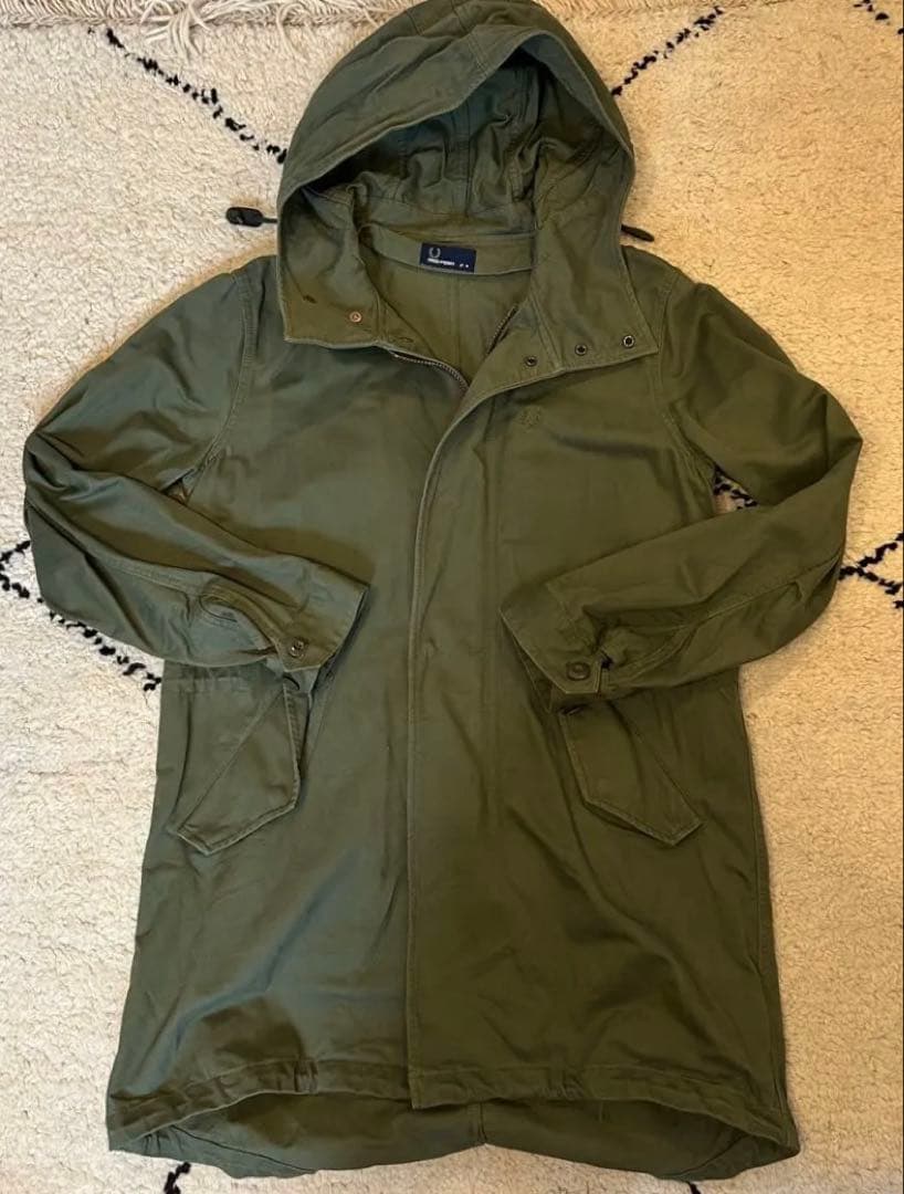 フレッドペリー FRED PERRY モッズコート カーキ M 月桂冠 ライナー
