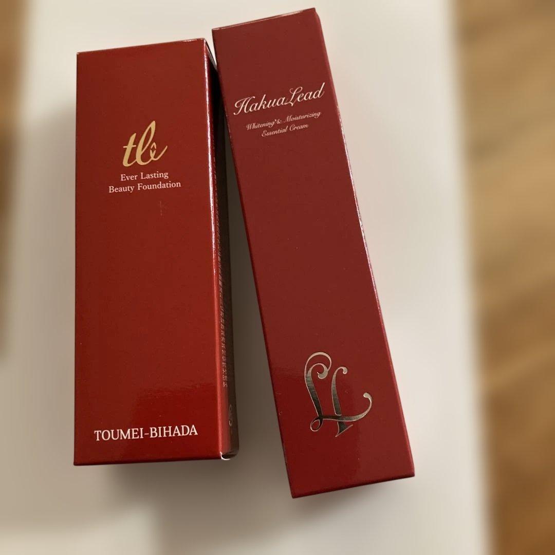 ☆新品未使用 ハクアリードホワイトニングエッセンシャルクリーム&ファンデーション