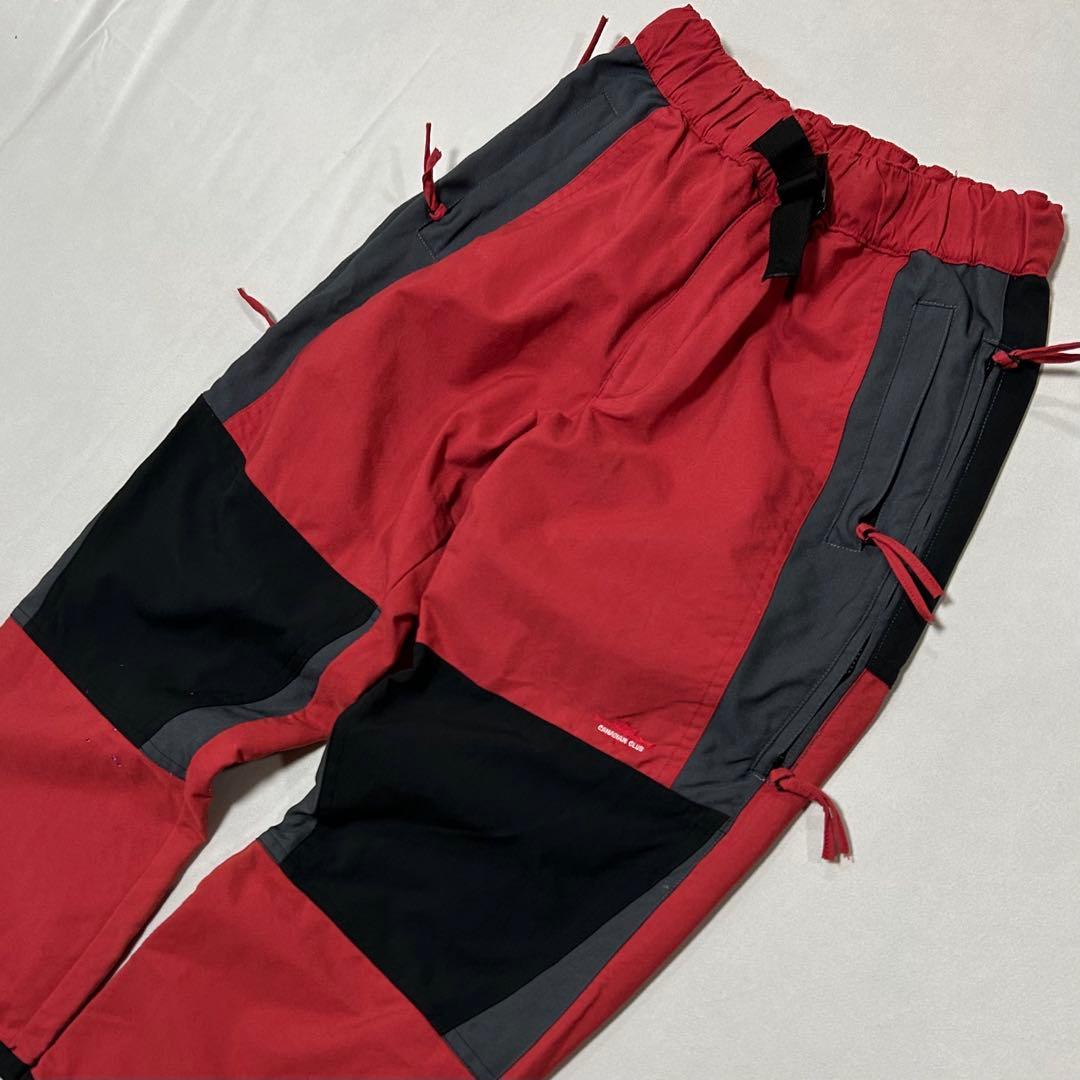 90s CanadianClub スノボ ナイロン バギーパンツ 極太 Tech