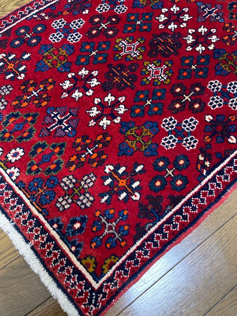 ヴィンテージラグ　赤