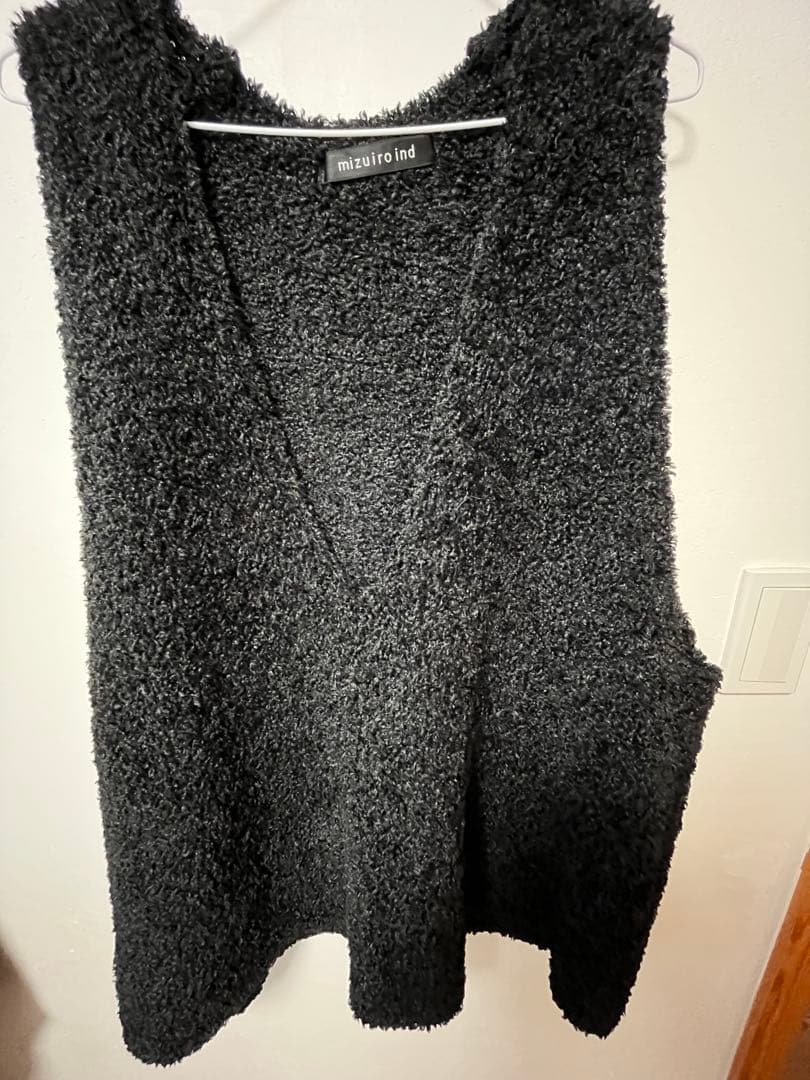 mizuiro ind へアリーヤーンワイドベスト