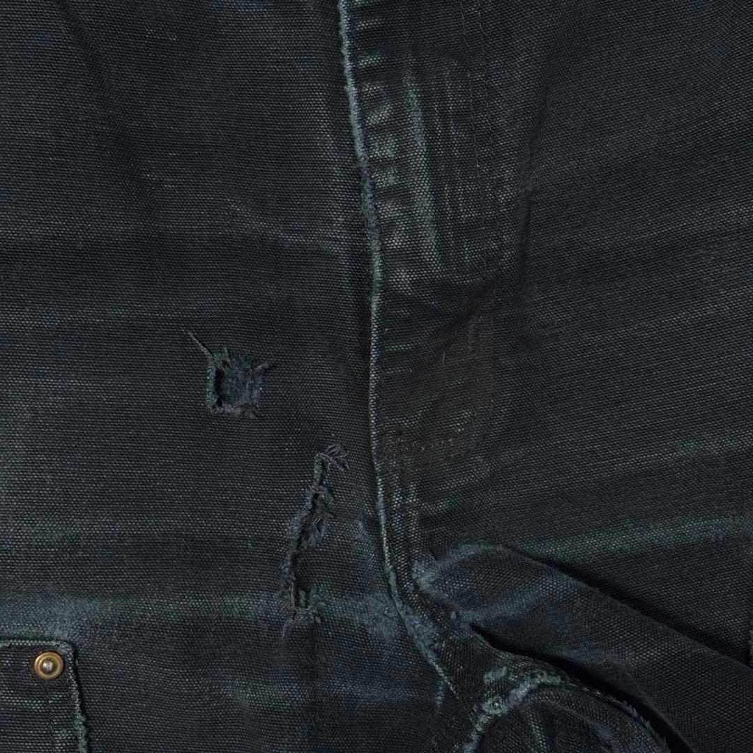 カーハート　ダブルニー デニムパンツ USA製 33 30 ブラック　フェード