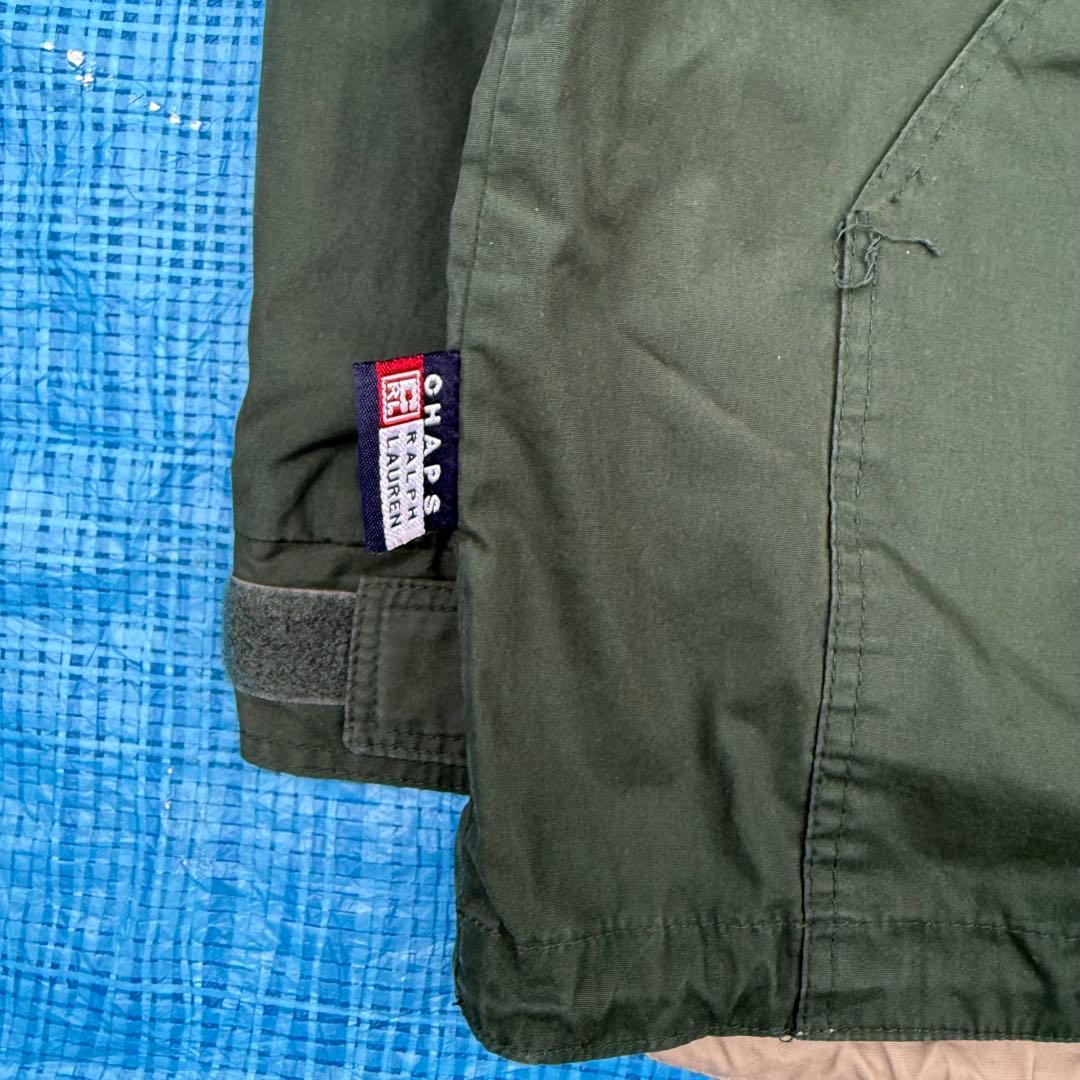 90s chaps ralph lauren ナイロンアノラックパーカーフェード