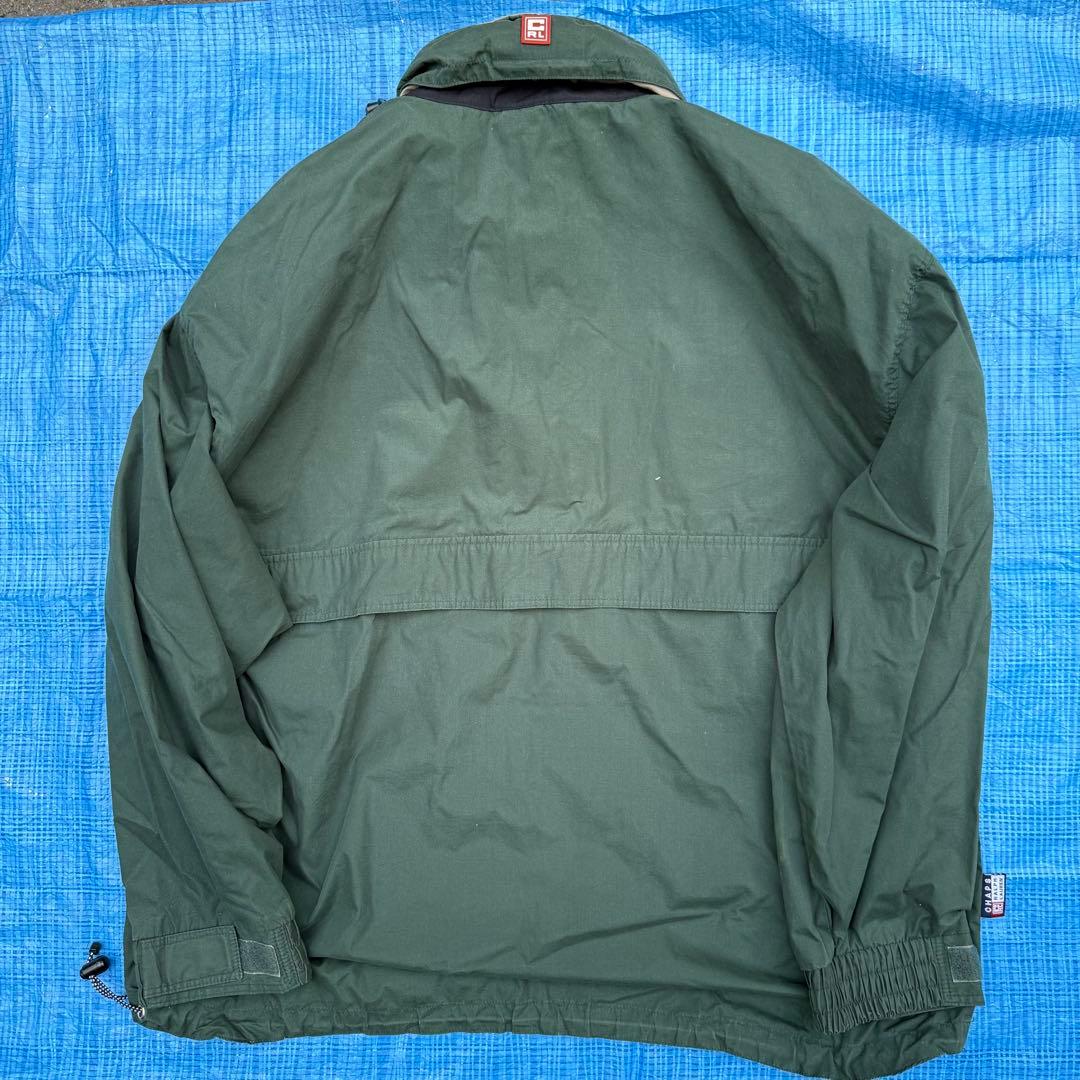 90s chaps ralph lauren ナイロンアノラックパーカーフェード