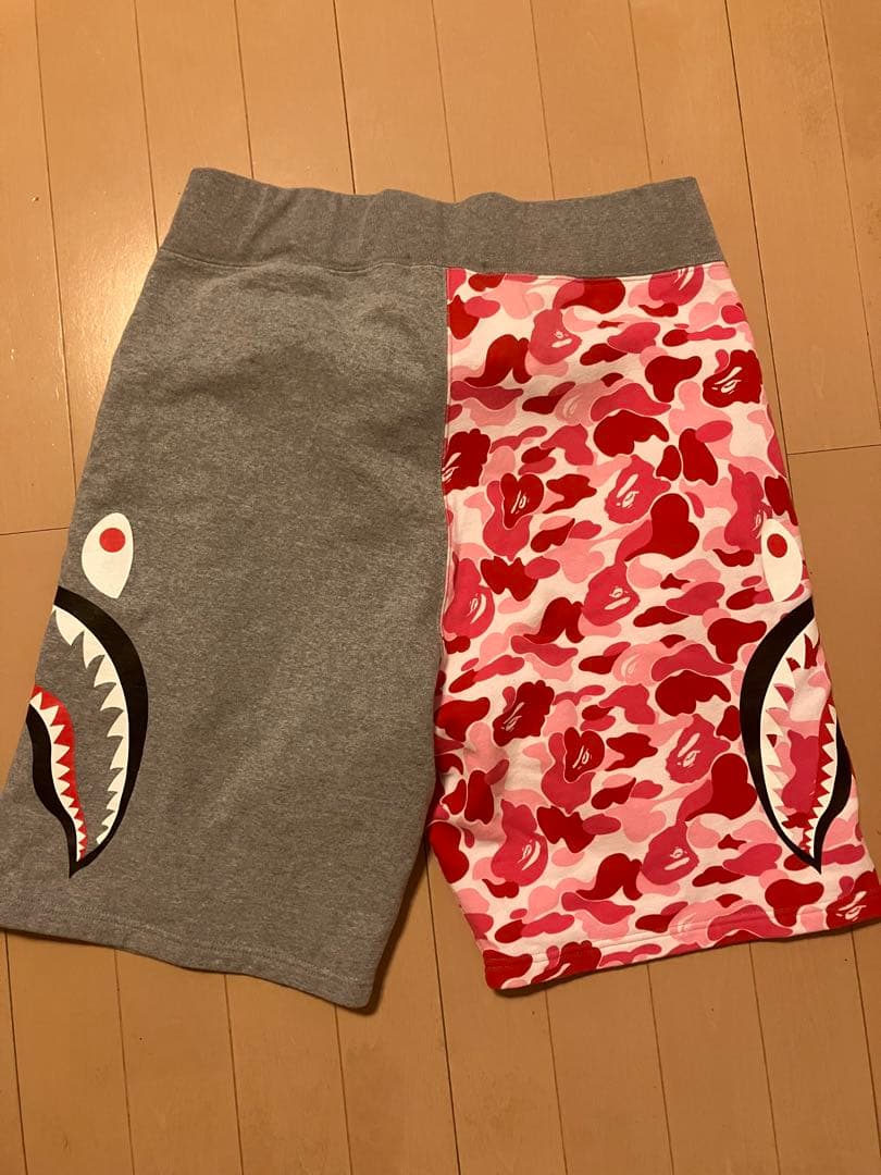 bape ハーフパンツ　shark pink