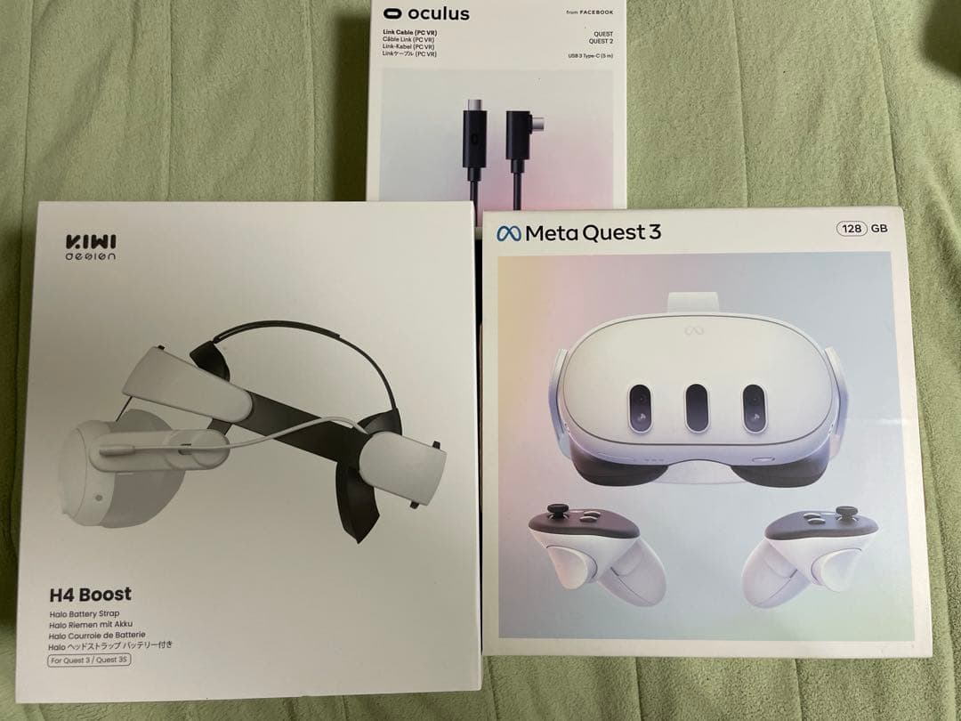  Quest3 128GB バッテリーストラップ リンクケーブル