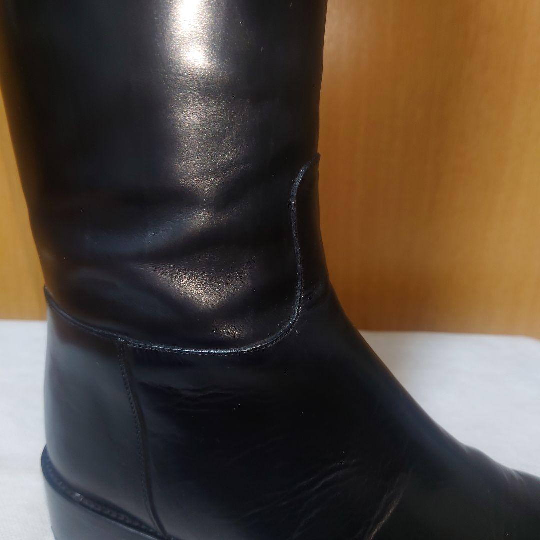SARTORE 本革 ロングブーツ バックベルト ブラック 37 美品