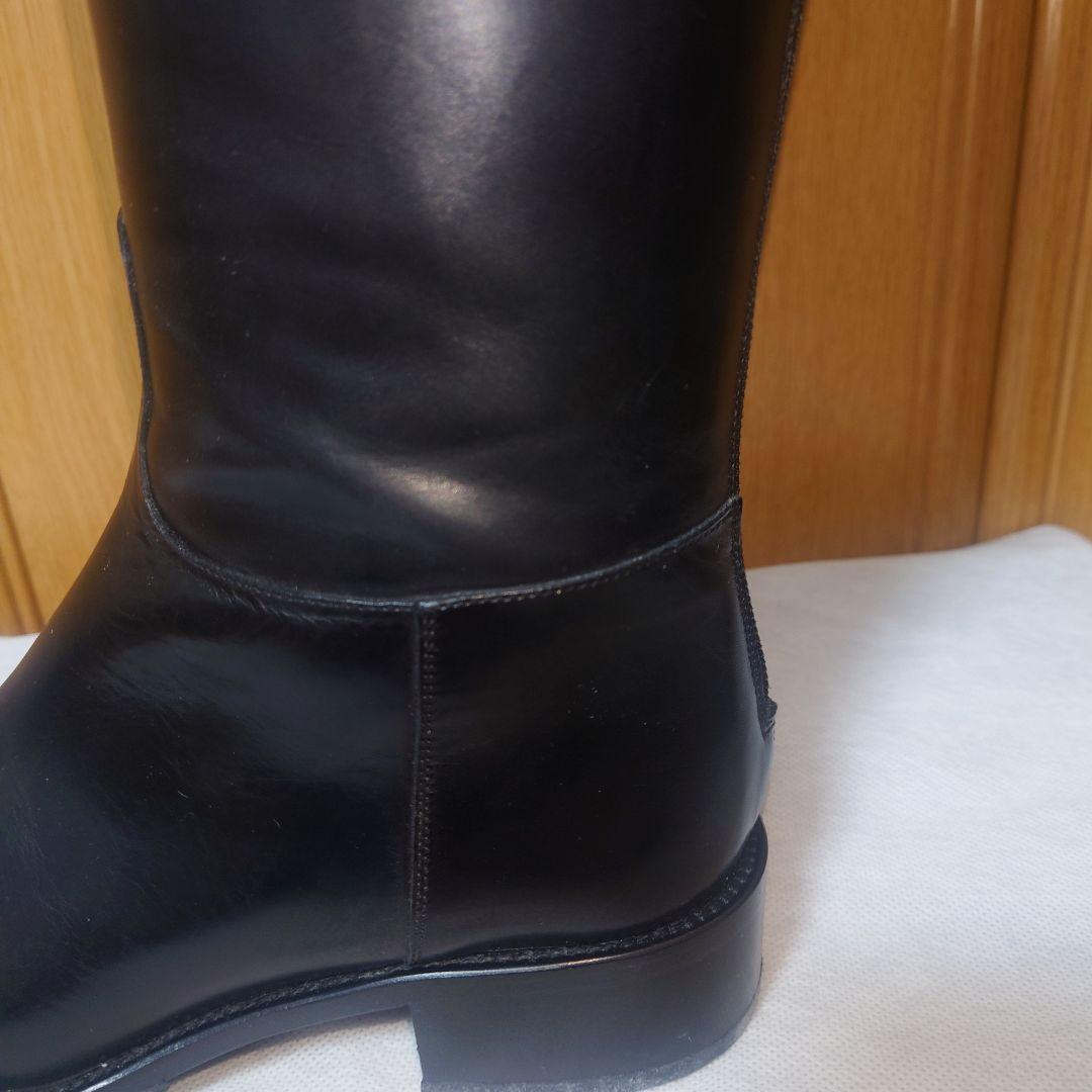 SARTORE 本革 ロングブーツ バックベルト ブラック 37 美品
