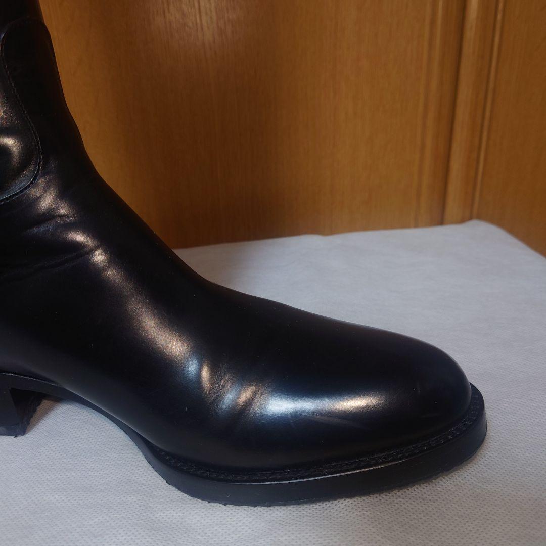 SARTORE 本革 ロングブーツ バックベルト ブラック 37 美品