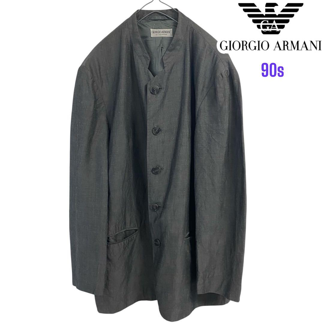 超希少　90s GIORGIO ARMANI マオカラージャケット　リネン