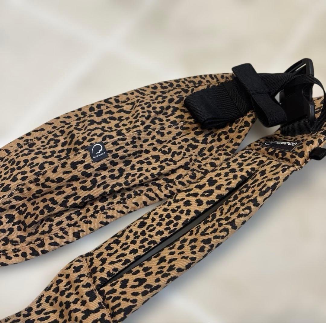 グスケット365プラス　ブラウンレオパード　ヒョウ柄デザイン　黄色