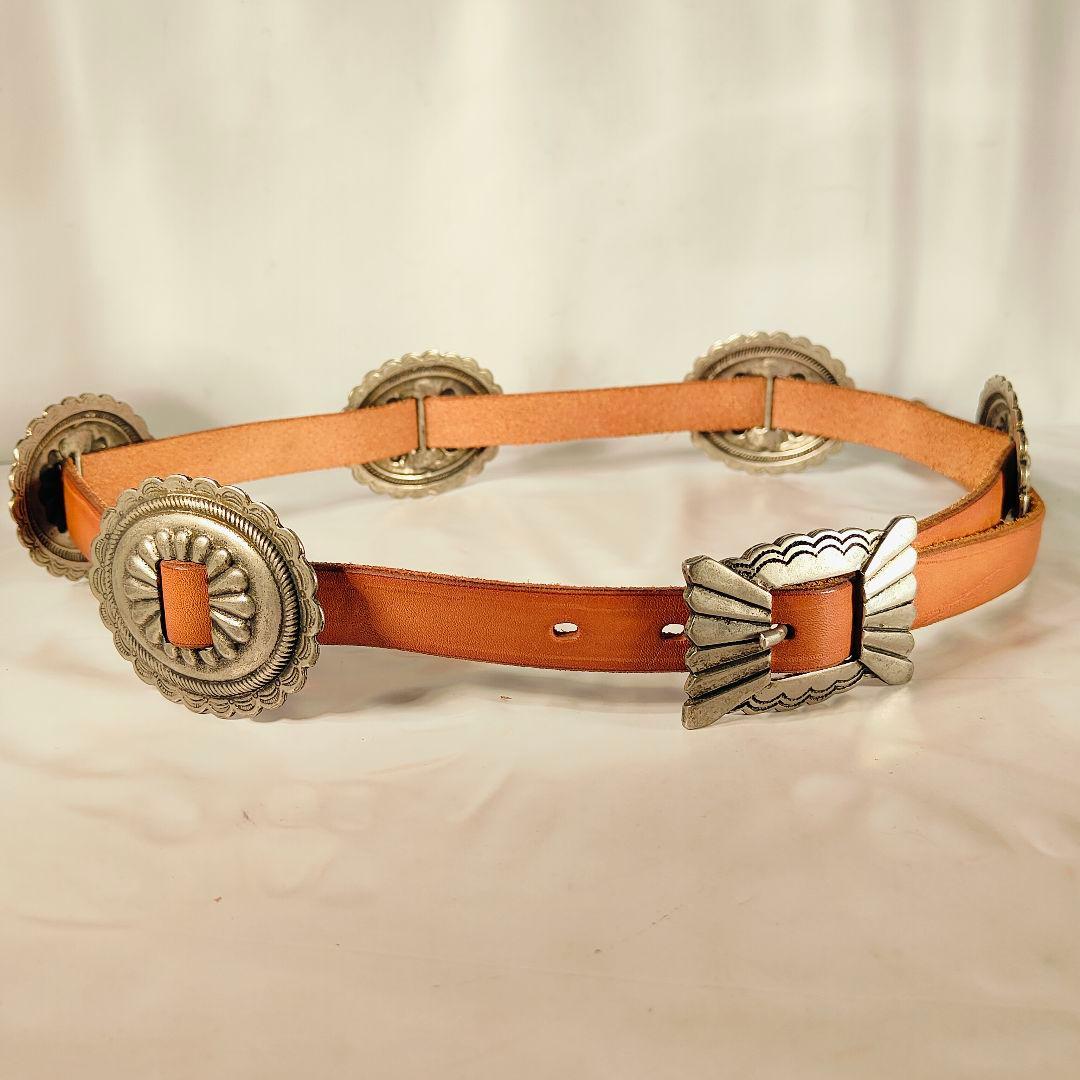 【新品極美品】RIVOLTA×JOKER　高級革コンチョベルト　イタリア製正規品