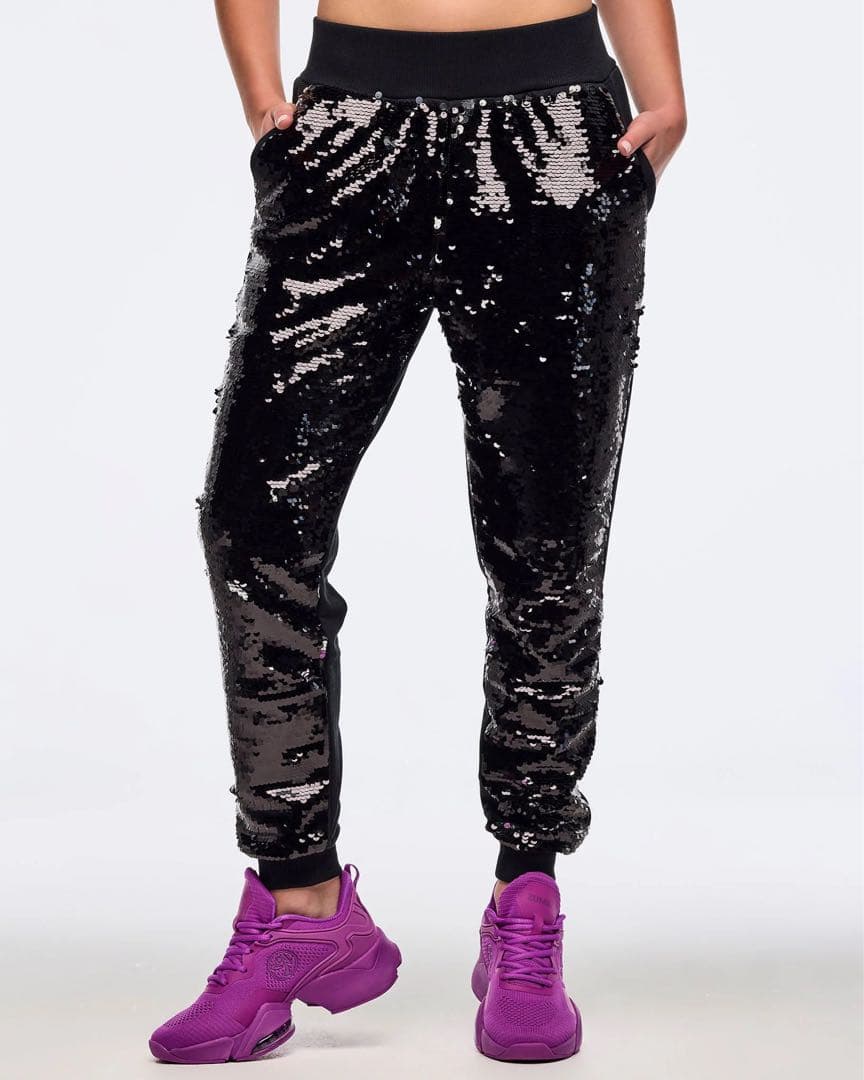 新品　正規品　ズンバ　ラスト　Ｌ　スパンコール　ジョガー　パンツ