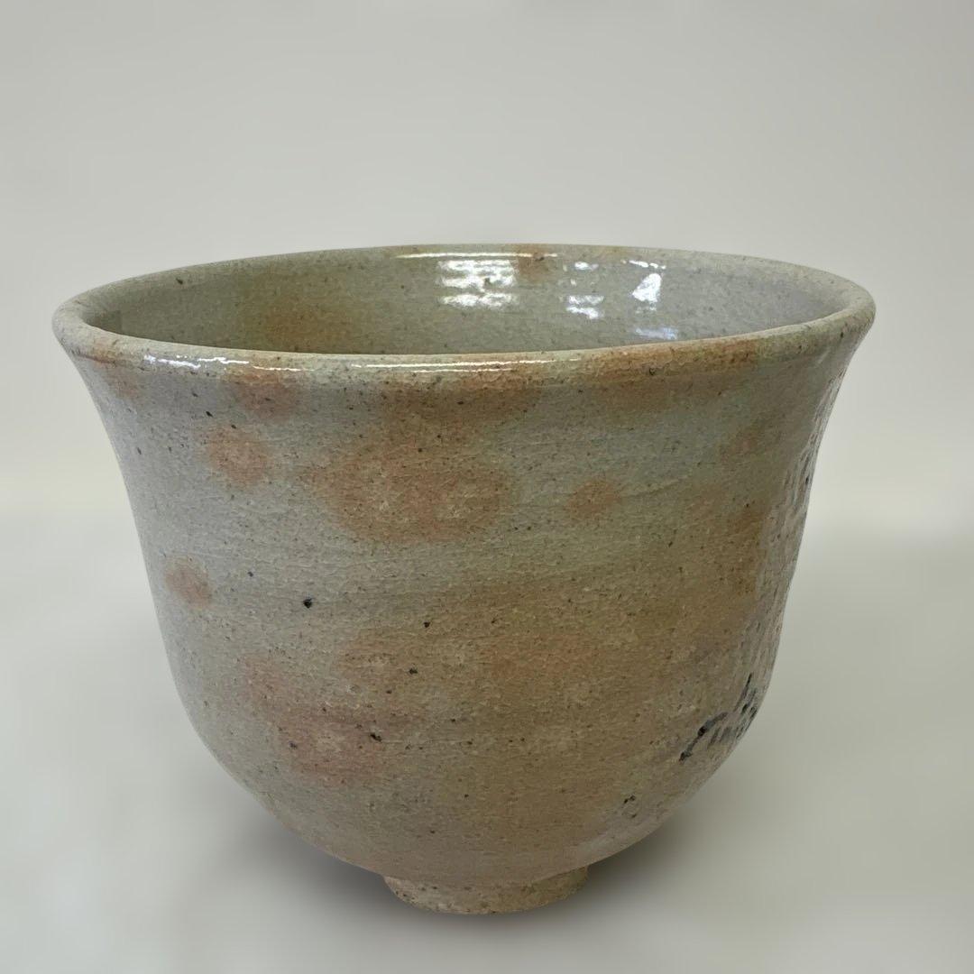 韓国人間国宝　李朝七代白山　金正玉作　嶺南窯　茶碗　共箱