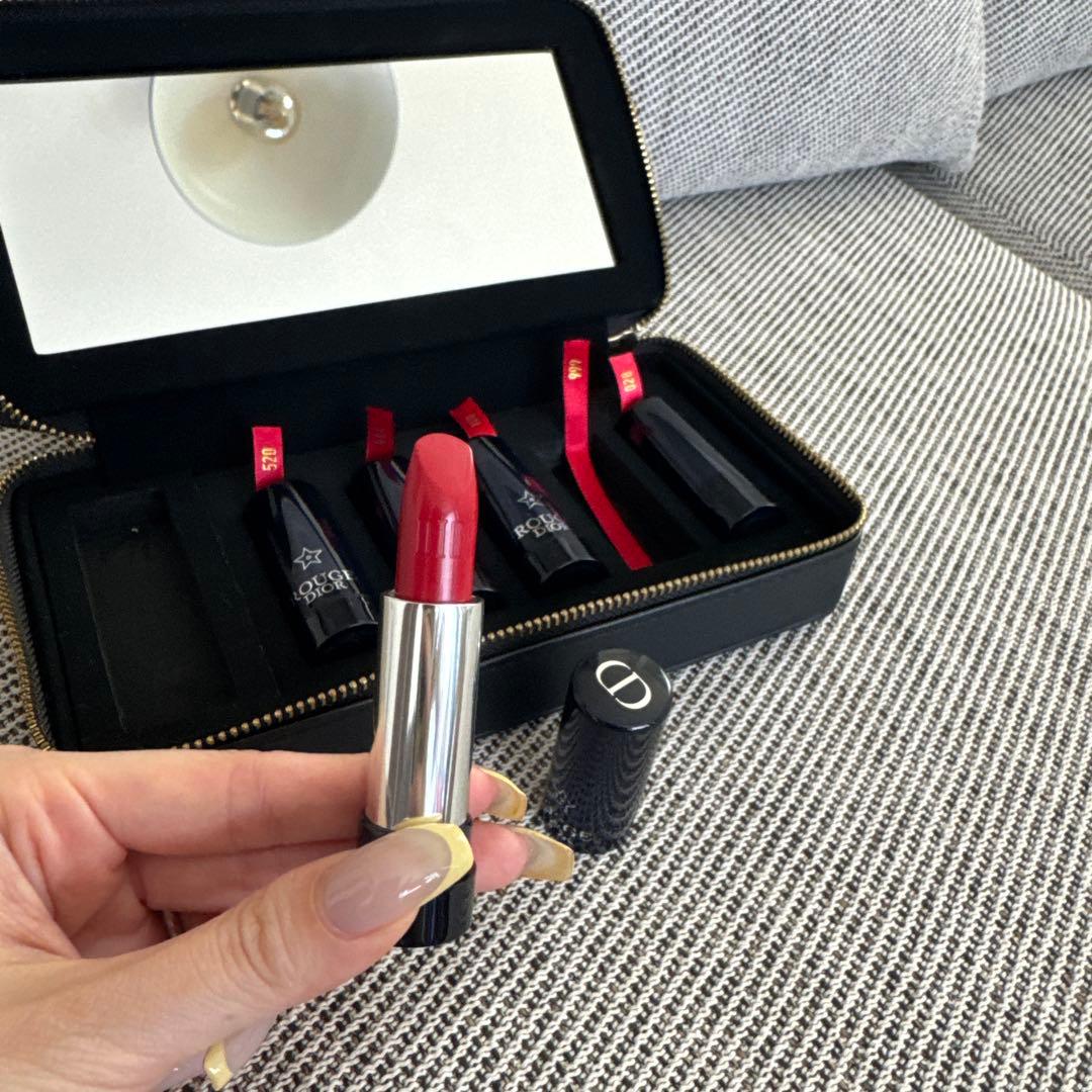 Dior リップセット ミラー付きケース 5本セット