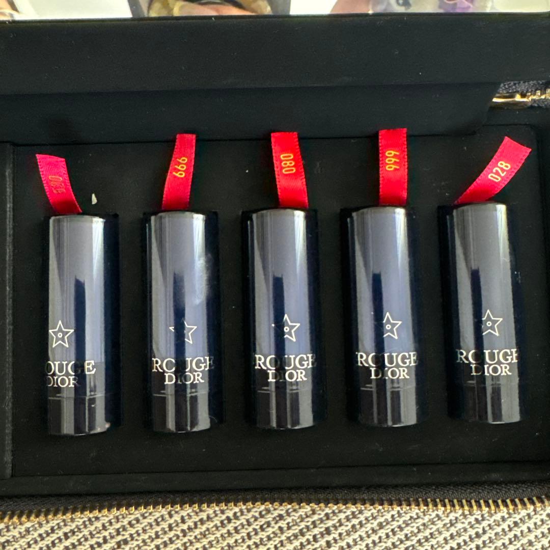 Dior リップセット ミラー付きケース 5本セット