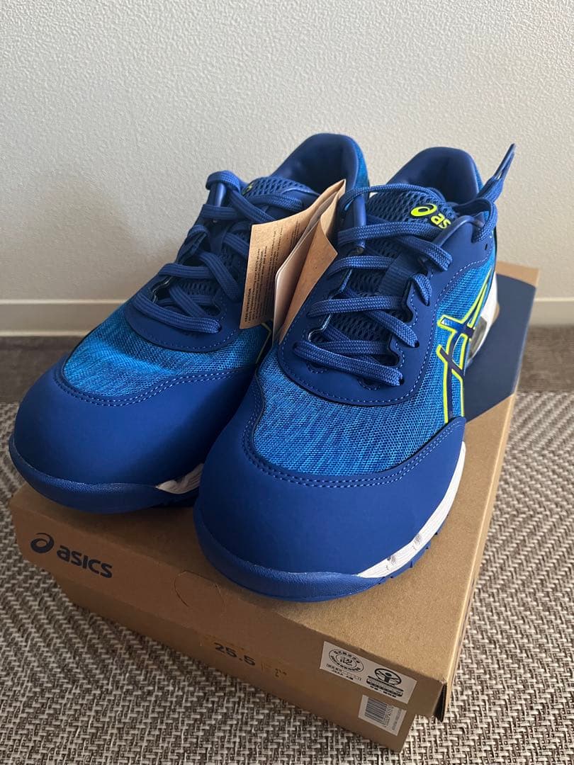 asics 安全靴 25.5cm 青 WINJOB CP212 AC