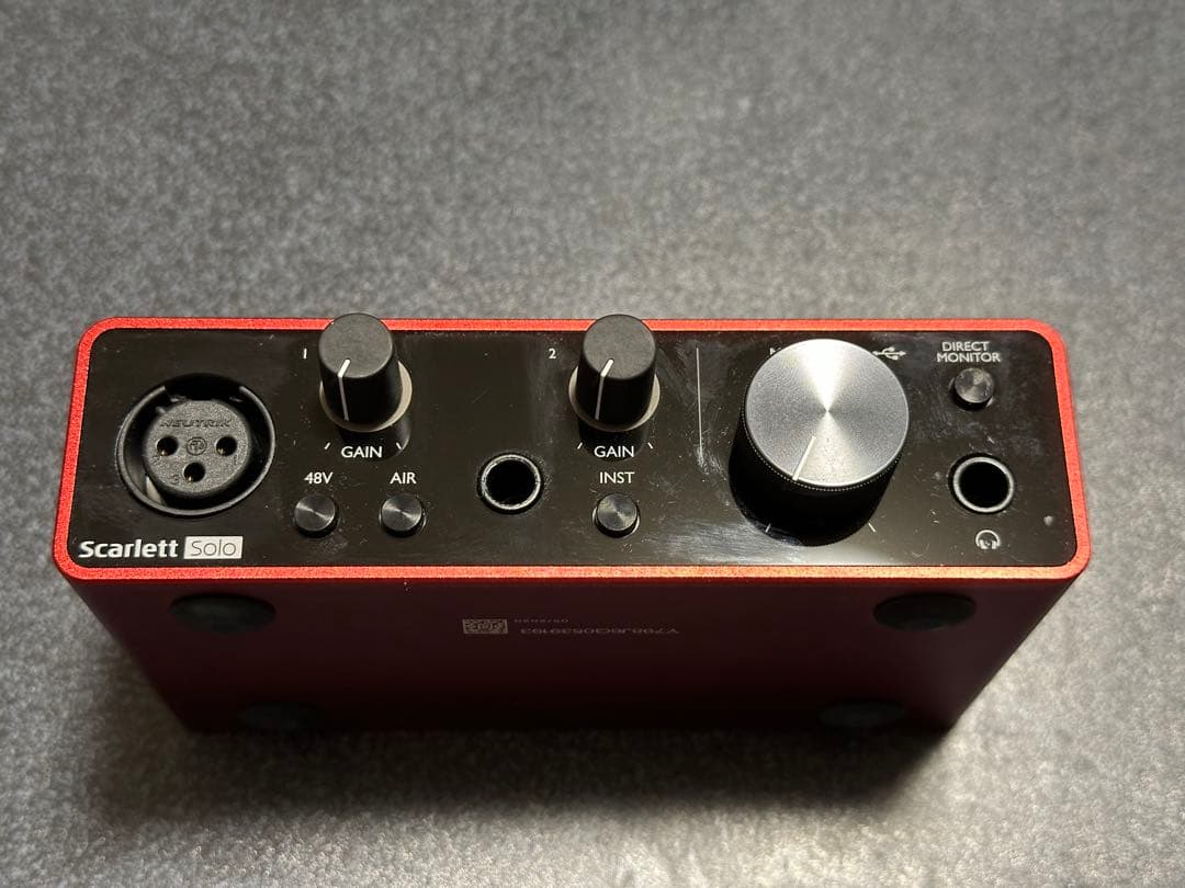 DTM・DAW FOCUSRITE Scarlett Solo (gen. 3)