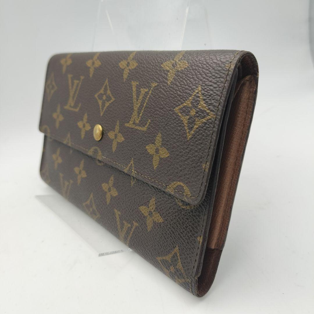 ルイヴィトン　長財布　モノグラム　ポルトトレゾールインターナショナル　ブラウン