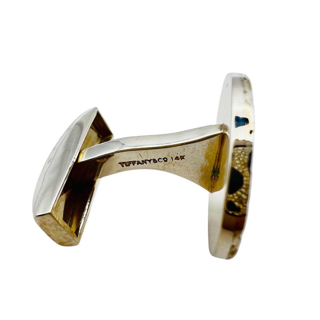 美品　ティファニー　タイピン＆カフス　シルバー　18K 14K