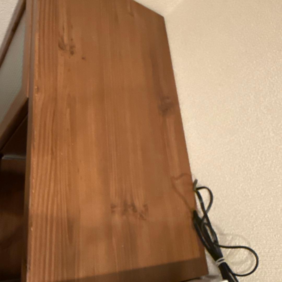 食器棚 木製キャビネット ガラス扉付き