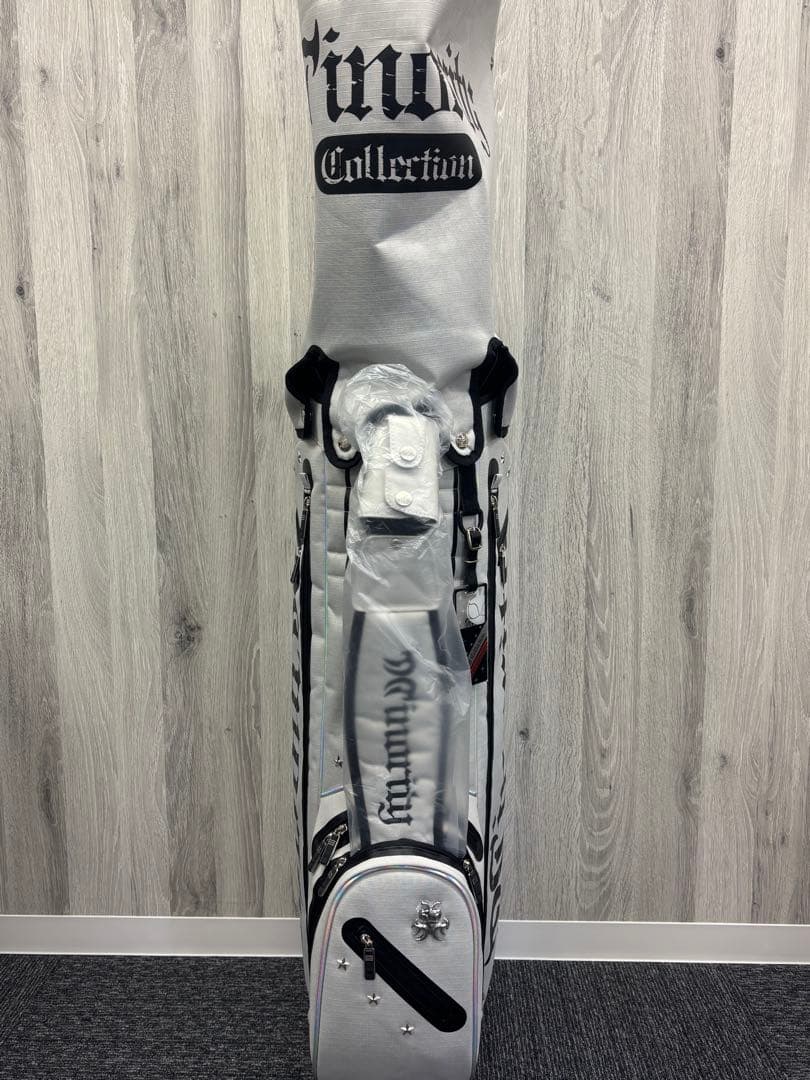 マイノリティ スタンドキャディバック ブラック×グレー（ライトグレー）