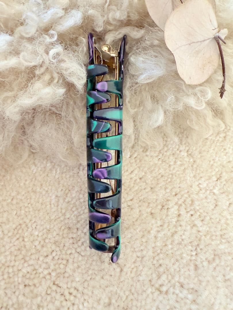 France Luxe フランスラックス キャスケード マーブル ヘアクリップ