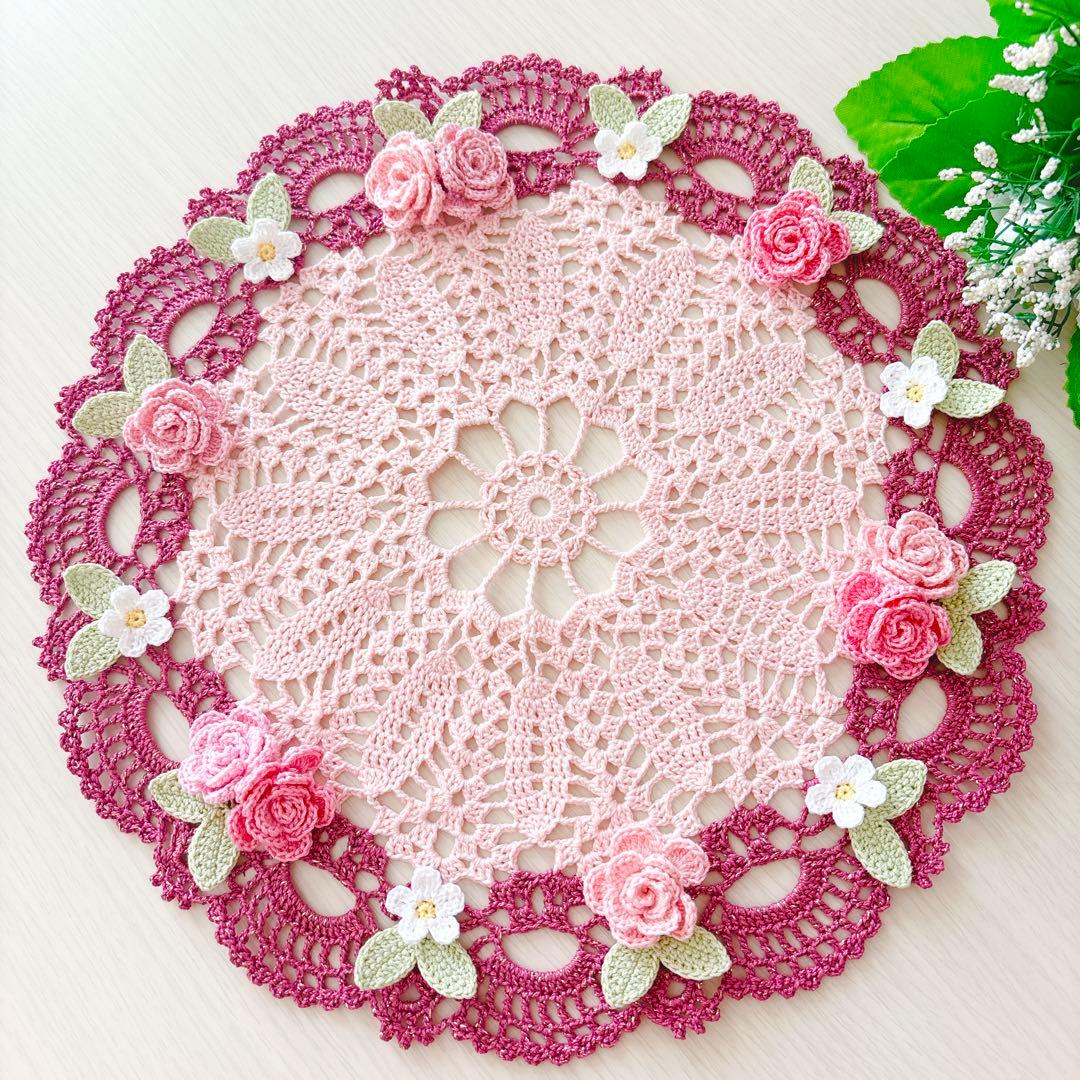 フレイミー❁.*・゜レース編みドイリー❁.*・゜