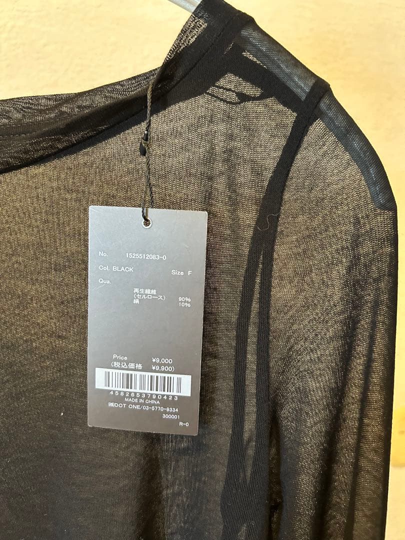 アニュアンス　シアーロングスリーブT シャツ