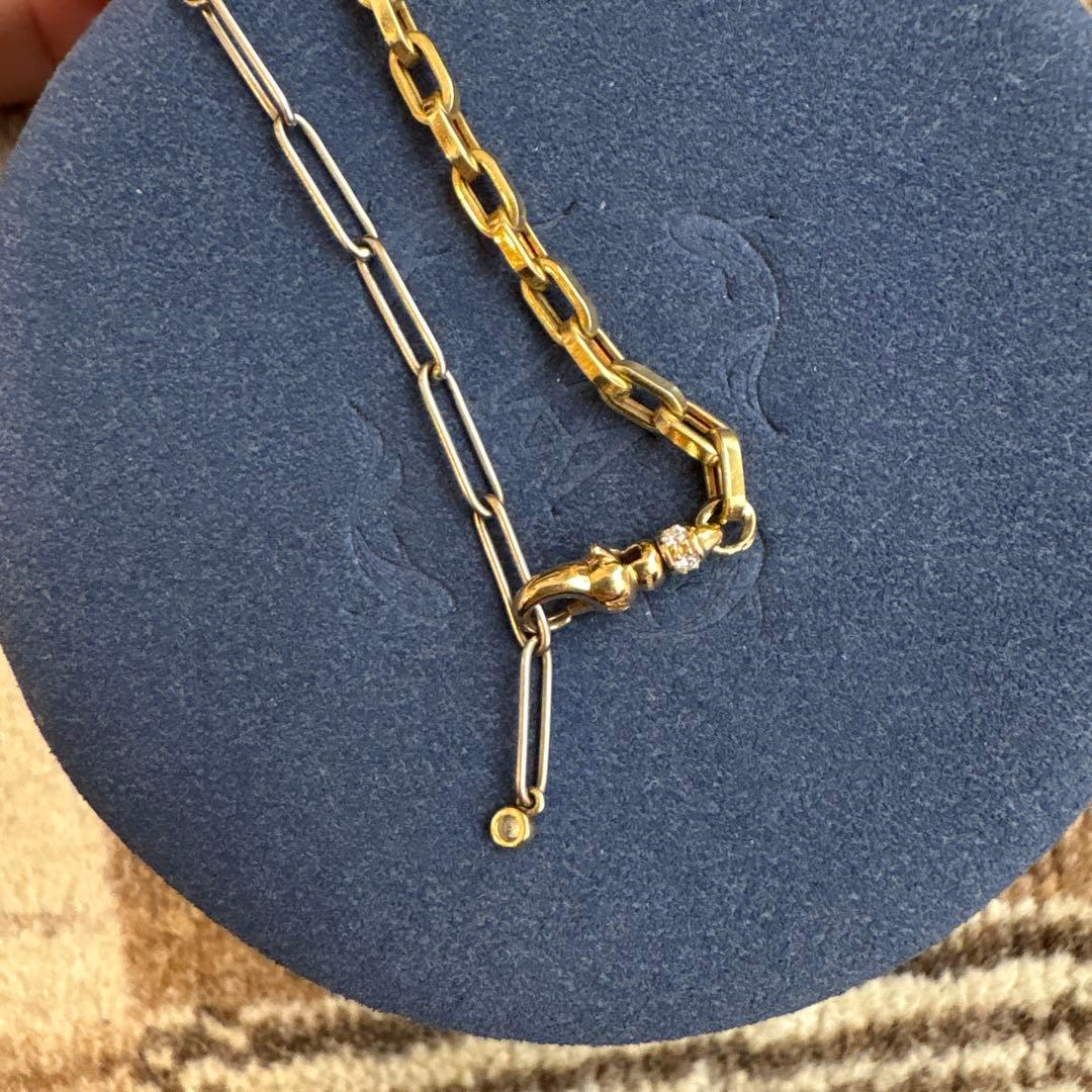 MILAMORE デュオチェーン Jr. アンクレット ダイヤモンド 18K