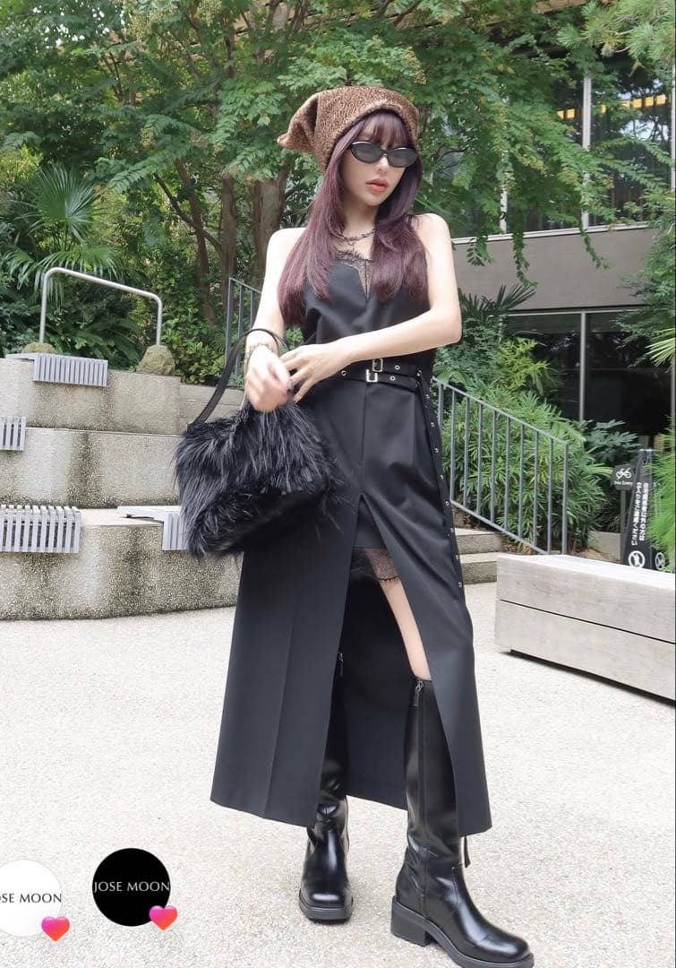 靴 josemoon / SQUARE LONG BOOTS 37