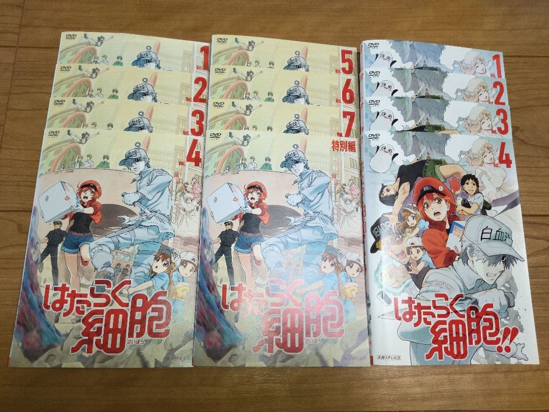 はたらく細胞　1期+2期+特別編　DVD 全12巻　レンタル落ち