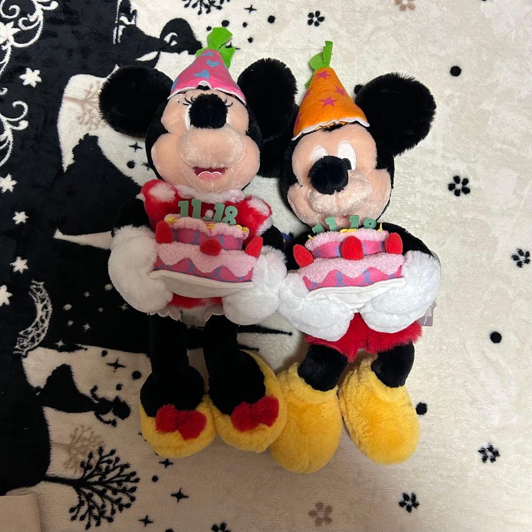 未使用タグ付き　ディズニーリゾート　ミッキーミニーバースデー2019 ぬいぐるみ