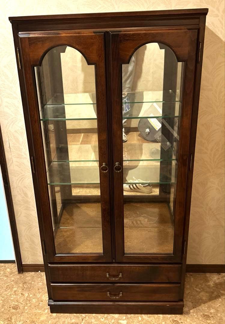 【美品】karimoku / カリモク キャビネット 飾り棚 コロニアル