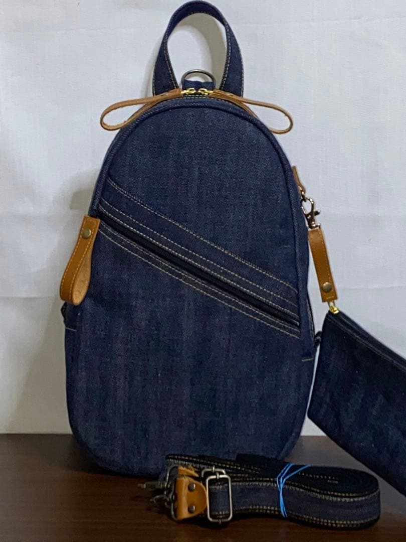 男女兼用☆岡山デニム☆リュックorワンショルダーバッグ