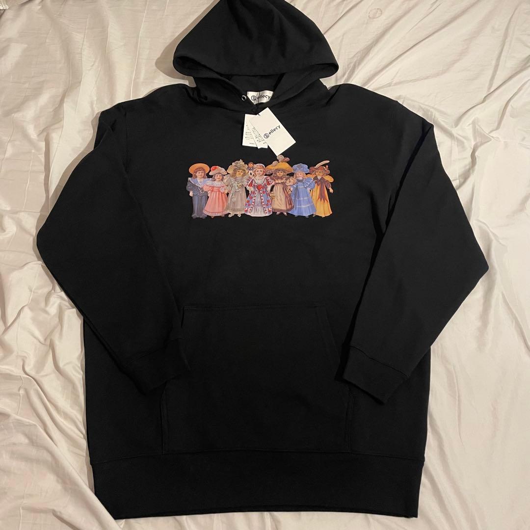 &ellecy タグ付き ドール ロングパーカー ブラック Mサイズ