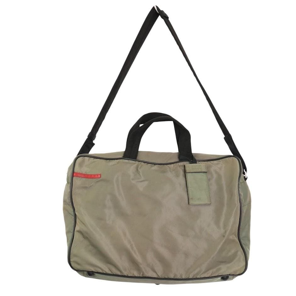 【2way】プラダ ボストンバッグ 旅行鞄　南京錠　大容量　PC〇　A4〇